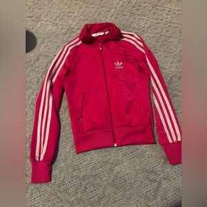 Adidas Pink Jacket with White Accents